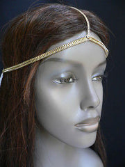 New Women Classic Gold Head Body Thin Chain Fashion Jewelry Grecian Circlet - alwaystyle4you - 3