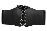 Women Elastic Waistband Wide High Waist Dressy Chic Fashion Corset Belt Size S M