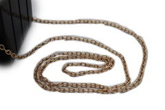 Black Red Lipstick Purse Small Evening Handbag Gold Chain Mini Bag