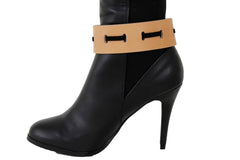 Shiny Gold Metal Boot Chain Band Bracelet Shoe Bling Bandanna Charm Anklet