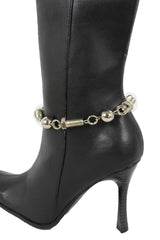 Silver Metal Chains Boot Bracelet Screws Tools Charm Style