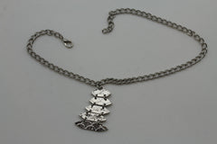 Silver Metal Boot Bracelet Chains Christmas Tree Bling Anklet Charm Heels New Women Fashion Jewelry - alwaystyle4you - 3