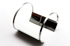 Silver Metal Cuff Bracelet Light Retro Cut Outs Adjustable New Women Fashion Jewelry Accessories - alwaystyle4you - 2