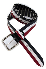 Blue Red White Faux Leather Hip Waist Belt America USA Flag New Women Fashion Accessories S M - alwaystyle4you - 2