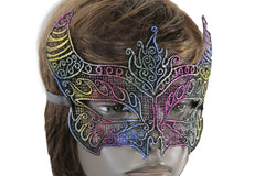 Colorful Fabric Devil Demon Costume Mask