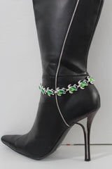 Silver Metal Boot Chain Bracelet Anklet Shoe Bling Mini Turtle Charm Nautical Women Hot Fashion