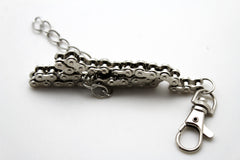 Silver Metal Boot Chains Thin Bracelet Motorcycle Bling Anklet Charm Biker Shoe