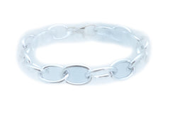 Western Fashion Silver Metal Chain Chunky Links Boot Bracelet Shoe Band