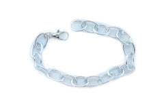 Women Western Silver Metal Chain Chunky Links Boot Bracelet