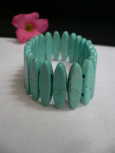 Light Sky Blue Turquoise Beads Stones Elastic Bracelet Women Fashion Jewelry Accessories - alwaystyle4you - 1