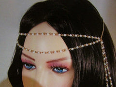 Brand New Women Chic Gold Metal 80'S Stylish Long Head Chain Lightweight  Imitation Pearls Beads Fashion Jewelry - alwaystyle4you - 3