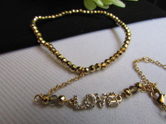 New Women Gold Metal Casual Fashion Anklet Foot Thin Chain Fashion Jewelry Silver LOVE Rhinestones Charm Pool Beach Wedding Party - alwaystyle4you - 2
