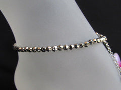 New Women Silver Metal Casual Trendy Fashion Anklet Foot Thin Chain Jewelry Small hearts Clear Rhinestones Charm Beach Wedding Party Jewelry - alwaystyle4you - 2