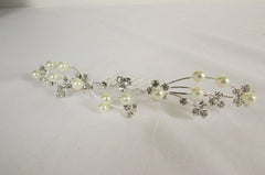 New Women Silver Rhinestones Flower Fashion Metal Head Pin Fashion Jewelry Hair Accessories - alwaystyle4you - 4