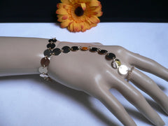 Women Trendy Circlet Metal Gold Hand Chain Slave Ring Fashion Bracelet Slave Ring Beach Party - alwaystyle4you - 1