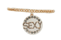 Gold Metal Chain Boot Bracelet Anklet Shoe SEXY Charm Hood