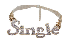 Women Gold Metal Boot Chain Bracelet Anklet Heel Shoe SINGLE Charm Bling Jewelry Fancy Dressy Look