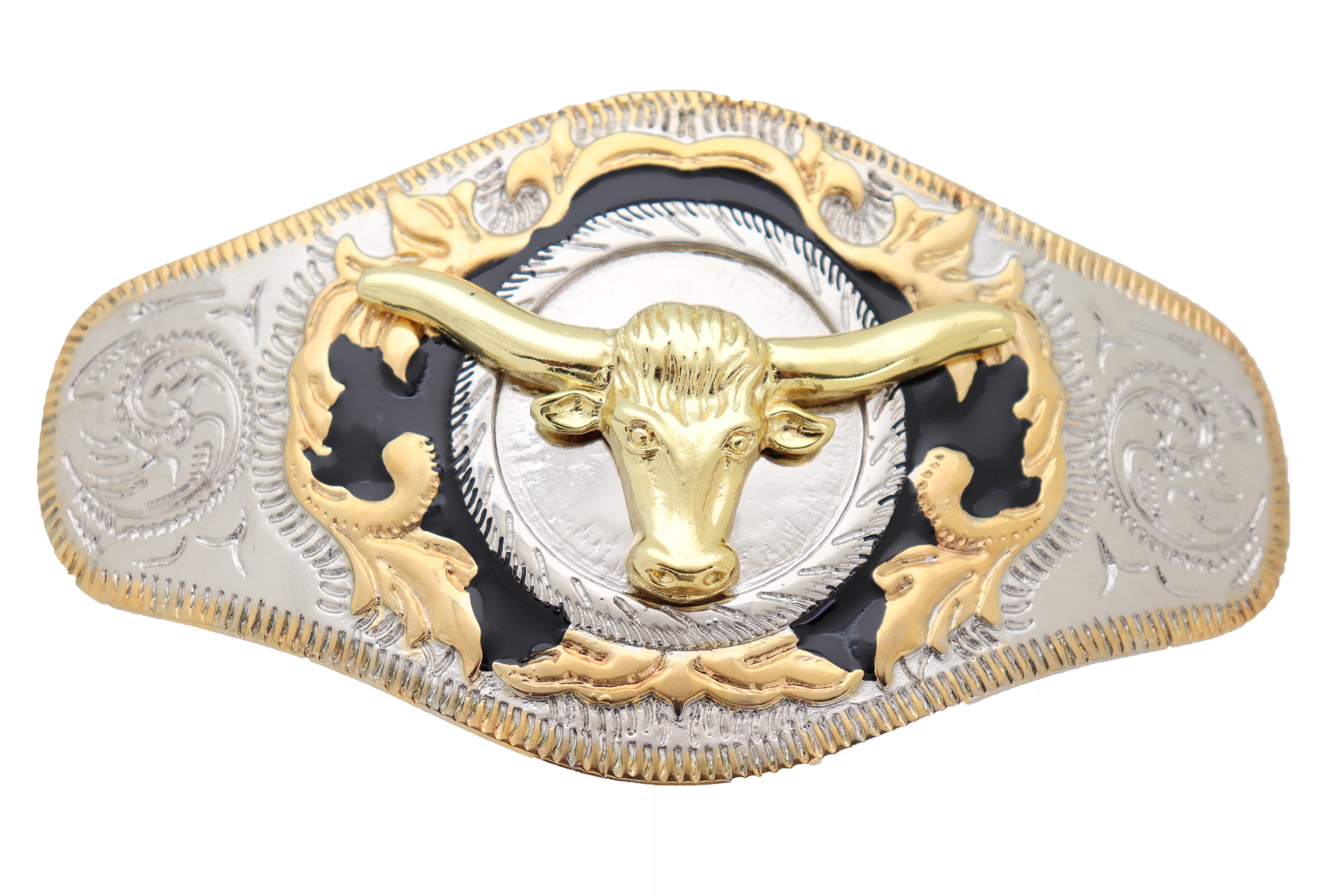 Rodeo Gold OX Head Belt Buckle for Men Western Cowboys Horse