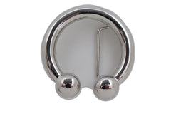 Bull Septum Nose Ring Silver Metal Belt Buckle