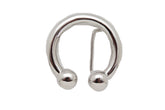 Bull Septum Nose Ring Silver Metal Belt Buckle