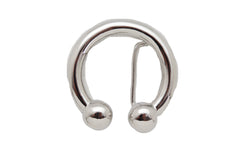 Bull Septum Nose Ring Silver Metal Belt Buckle