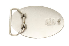 Men Women Silver Metal Fashion Belt Buckle King Queen Crown Cross Oval Milano