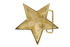 Gold Metal Western Style Texas Lone Star Bling TX Belt Buckle