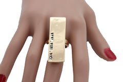 VENI. VIDI. VICI. Rectangle Shaped Ring