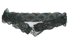 Green Color Beads Waistband Trendy Tie Fashion Belt Hip Waist Fit Size S M