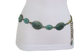 Turquoise Bohemian Antique Metal Chain Belt