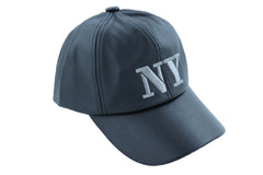 Men Women Black Faux Leather Fashion Baseball Cap NY Hat New York One Size