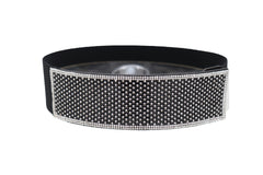 Women Elegant Fashion Belt Black Elastic Waistband Bling Long Plate Buckle Fits Sizes S M