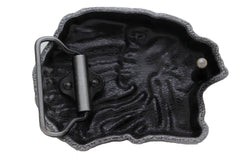 Native American Indian Chief Side Profile Metal Belt Buckle