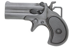 Silver Handgun Revolver Pistol Gun Metal Belt Buckle