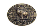 NEW Buffalo Bison Oval Metal Western Belt Buckle Dark Gold Color