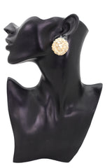 Lion Head Clip-on Earrings