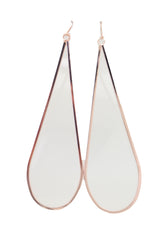 Hook Earrings Set Rose Gold Metal Dangle Water Drop Hoop