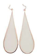 Hook Earrings Set Rose Gold Metal Dangle Water Drop Hoop