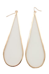 Hook Earrings Set Gold Color Metal Dangle Water Drop Hoop