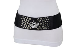 Women Gold Metal Chain Links Thin Fashion Belt Skull Charm Plus XL XXL