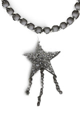 Gold Silver Metal Chain Big Falling Star Anklet Shoe Charm New Women Western Boot Bracelet - alwaystyle4you - 11