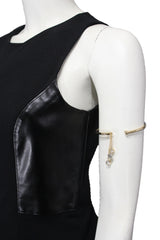 Gold Metal High Arm Cuff Bracelet Skinny Wrap Around Drop New Women Fashion Jewelry - alwaystyle4you - 2