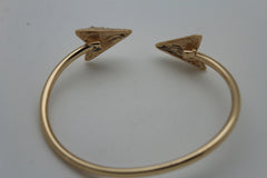 Gold Metal High Arm Cuff Bracelet Skinny Arrow Wrap Around New Women Fashion Jewelry - alwaystyle4you - 4
