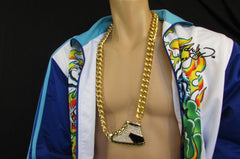 Long Gold Necklace Basketball Sneaker Tennis Shoe Pendant Hip Pop New Men Design - alwaystyle4you - 3