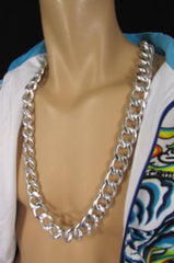 Extra Long Chunky Chain Link Necklace