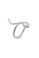 Snake Bracelet Silver Metal Bling Charm Wrap Around Wrist