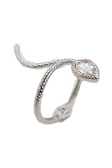 Snake Bracelet Silver Metal Bling Charm Wrap Around Wrist