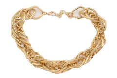 Thick Multi Link Short Metal Chain Necklace