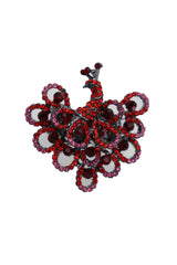 Rhinestone Peacock Ring