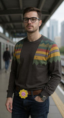 NEW Yellow Happy Hippie Flower Enamel Metal Belt Buckle Daisy